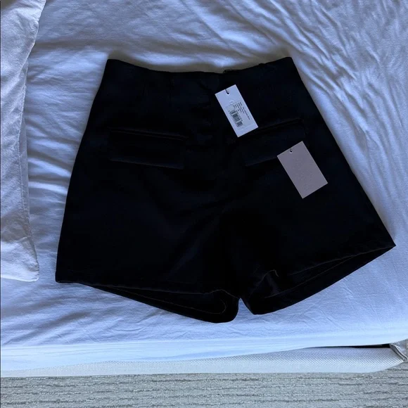 Odd Muse Black High Waist Women's Shorts - Picture 3 of 4